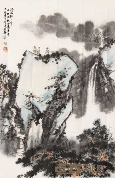 梁树年 甲戌（1994年）作 崂山狮子峰 镜心 69.4×45cm